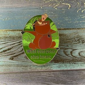 The Lion King Pumbaa What Everyone Else Hears Disney Pin